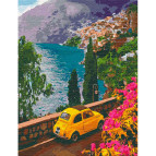 Картина раскраска по  номерам на холсте  - 50*65см Идейка КН12739 Поездка к морю