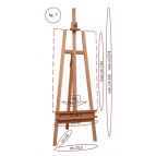 Мольберт №41б 55,5*234см максимальный размер холста 158см