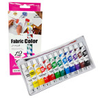 Краски для ткани Bomeijia набор 12цв. по 12мл в тубах B9112-F