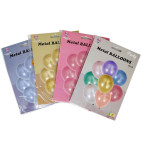 Шарик воздушный Party стандарт 30см перламутр, набор 8 шт №1213