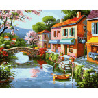 Картина раскраска по  номерам на холсте - 40*50см Никитошка GX37767 Удивительная Италия