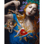 Картина раскраска по  номерам на холсте - 40*50см Никитошка GX39306 Цена любви