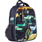 Рюкзак (ранец) Kite школьный каркасный мод 555 Motorbike K21-555S-2