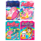 Раскраска 15*20,5см Мой Успех 4л Водная раскраска с наклейками, Набор из 4шт 200000028У