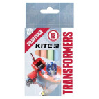 Мелки цветные 12 штук Kite Transformers TF21-075