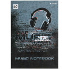 Тетрадь нотная KITE  А4 20арк Listen to the sound K21-404