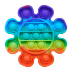 Игрушка Pop it ПопИт антистресс 12*12см Ромашка Радуга 121205