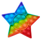 Игрушка Pop it ПопИт антистресс 13*13см Звезда Радуга 121206