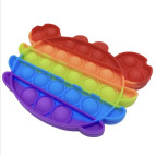 Игрушка Pop it ПопИт антистресс 12*12см Крабик Радуга 121214