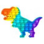 Игрушка Pop it ПопИт антистресс 19*14см Динозавр XXL Радуга 121212