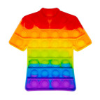 Игрушка Pop it ПопИт антистресс 17*18см Футболка XXL Радуга 121216