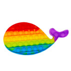 Игрушка Pop it ПопИт антистресс 22*12см Рыба Кит XXL Радуга 121217