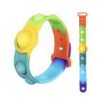 Игрушка Pop it ПопИт антистресс 3*17см Браслет Радуга 121529