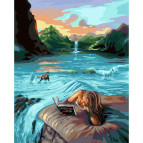 Картина раскраска по  номерам на холсте - 40*50см Никитошка GX4608 Волшебные сны