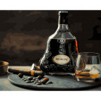 Картина раскраска по номерам на холсте - 40*50см Никитошка GX40149 Hennessy и сигара