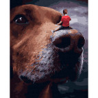 Картина раскраска по номерам на холсте - 40*50см Никитошка GX40190 Огромный друг