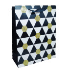 Пакет подарочный бумажный 26*32*10см Узоры HL-527-M