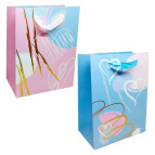 Пакет подарочный бумажный 30*41,5*12см Сердце SL-918-L