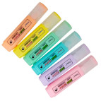 Маркер текстовыделитель Fomax пастельные F-6608 прозрачный колпачек