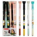 Ручка гелевая мини Пишет-Стирает Sultani 2309 Котейко 0,38мм пише синим