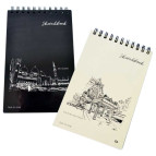 Блокнот на спирали А5 40арк. 4profiplan Two in one sketch book ассорти, чистый лист, 20 черных + 20 бежевых 9032**