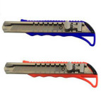 Нож канцелярский лезвие 18мм Оопт №HX-6898