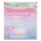 Папка А4 на молнии zip-lock, с паетками, ассорти 2463-А4