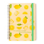 Блокнот на спирали А5 70л. Kirisketch Дерево, Лимоны 12122