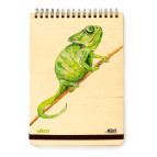 Блокнот на спирали А5 70л. Kirisketch Дерево, Хамелеон 12116