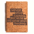 Блокнот на спирали А5 70л. Kirisketch пробка Мотивация 14103