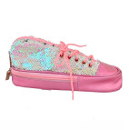 Пенал мягкий Yes TP-24 Sneakers with sequins, pink 24*10*9см 532723