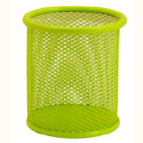 Стакан для ручек Металл Сетка №1 Салатовый Д85мм