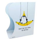 Ограничитель для книг металлический №6364 Пингвин