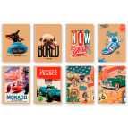 Блокнот на спирали А6 60л. Школярик Student Крафт А6-SC-060-*