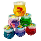 Игрушка антистресс Слайм (Лизун) в баночке 6,5*6см Magic с блестками Пони МА20-28