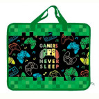 Папка-портфель А4 Kidis пластик на молнии FC 13078 Gamers never sleep