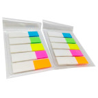 Стикеры-закладки пластиковые ООПТ 5цв. 45*12мм 13459