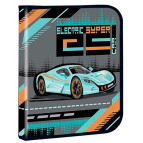 Папка для тетрадей B5 Kidis картонная на молнии 14062 Electric Super Car