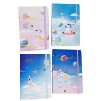 Блокнот А5 80л. Лидер 3783-56L Astronaut с резинкой