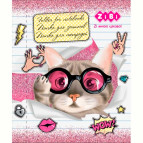 Папка для тетрадей А5+ ZiBi плотный картон на резинке CUTE CAT ZB.14983