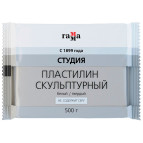 Пластилин скульптурный ГАММА Лицей 500гр белый твердый 2.80.Е050.003.1