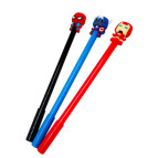 Ручка гелевая с насадкой Супергерои ассорти, синяя №2013-70