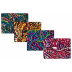 Папка А4 Optima на резинках пластиковая Ethnics, цвет в ассортименте O31665