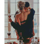 Алмазная живопись мозаика по номерам на холсте - 40*50см Идейка АМО7030 Страстное утро