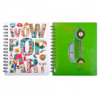 Тетрадь на спирали А5 144л. Офорт Campus Kraft Color 3 раздела KR5244