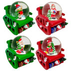 Сувенир Новогодний шар со снегом d-4см в кресле-качалке 6см 68065