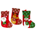 Сувенир Новогодний сапожок средний 25см 83461