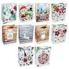 Пакет подарочный бумажный HP 18*23*10см Новогодний, ассорти