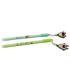 Ручка гелевая Пишет-Стирает Лидер Авокадо с брелком, 0,5мм пишет синим №8832