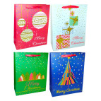 Пакет подарочный бумажный Flowers 30*40*12см №WP162-L Новогодний